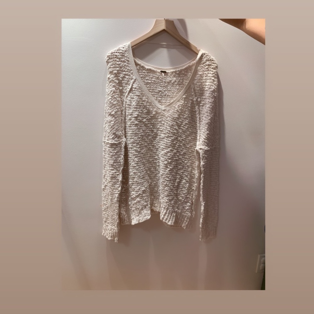 Free People Fuzzy Oversized Sweater